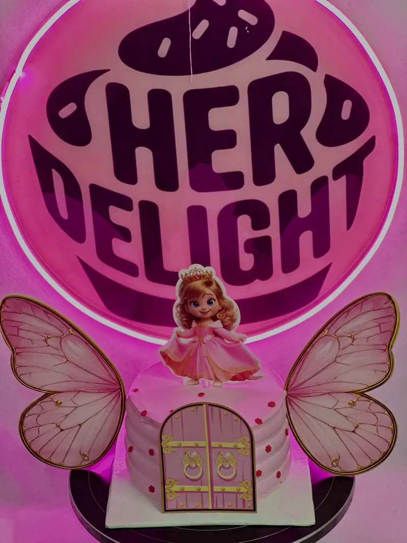 Fairy princess cake with wings